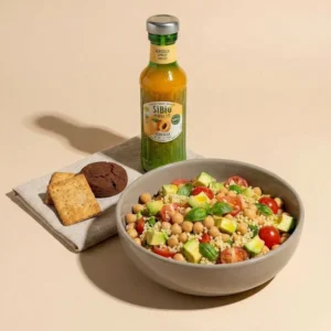 Menù vegan salad e bibita