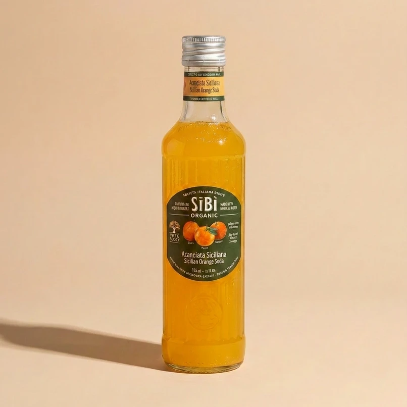 aranciata siciliana  - bibita biologica analcolica gassata - Chicchiamo Forlì