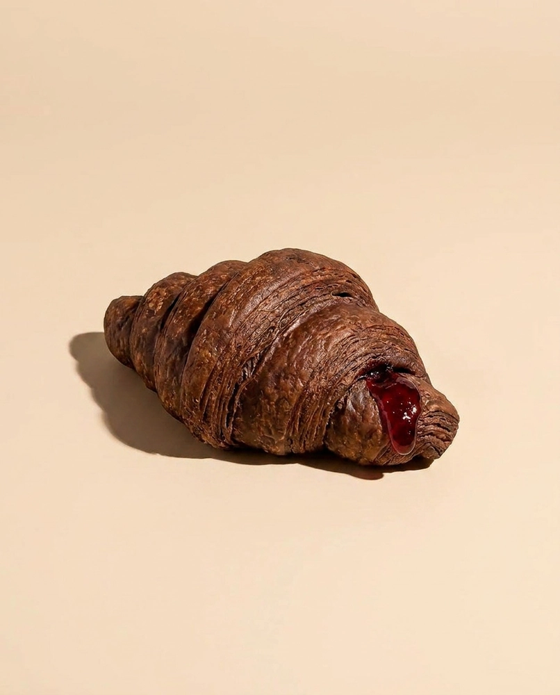 cornetto vegano cacao farcito all'amarena  -  - Chicchiamo Forlì