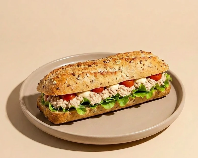 Sfilatino multicereali  - maionese tonno pomodorini e insalata - Chicchiamo Forlì