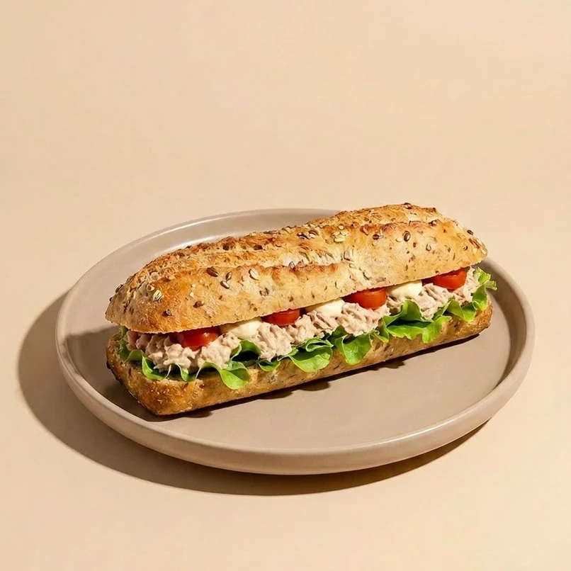 Sfilatino multicereali  - maionese tonno pomodorini e insalata - Chicchiamo Forlì