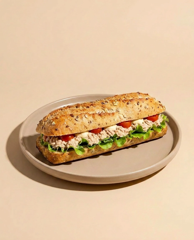 Sfilatino multicereali  - maionese tonno pomodorini e insalata - Chicchiamo Forlì