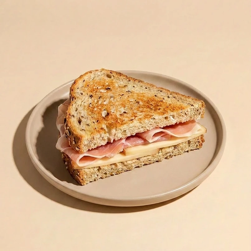 Spicchio multicereali  - prosciutto crudo e formaggio bio sadurano - Chicchiamo Forlì