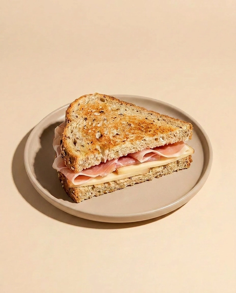 Spicchio multicereali  - prosciutto crudo e formaggio bio sadurano - Chicchiamo Forlì
