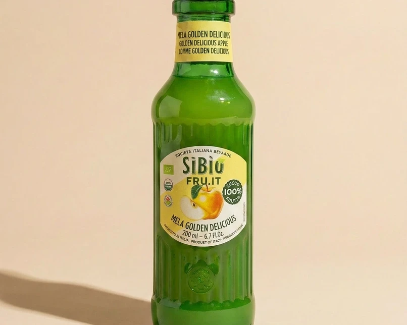 succo di mela golden  - succo 100% frutta biologica senza zuccheri aggiunti - Chicchiamo Forlì