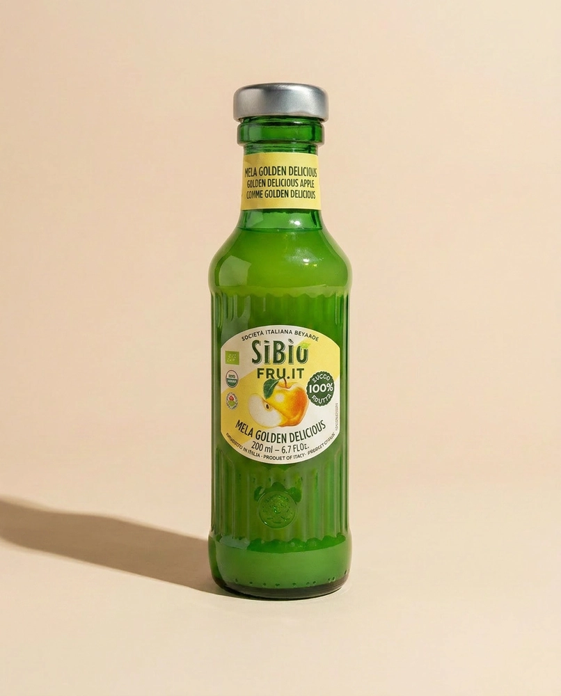 succo di mela golden  - succo 100% frutta biologica senza zuccheri aggiunti - Chicchiamo Forlì