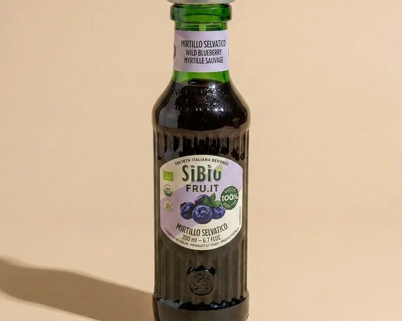 succo di mirtillo selvatico  - succo 100% frutta biologica senza zuccheri aggiunti - Chicchiamo Forlì