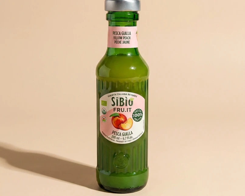 succo di pesca gialla  - succo 100% frutta biologica senza zuccheri aggiunti - Chicchiamo Forlì