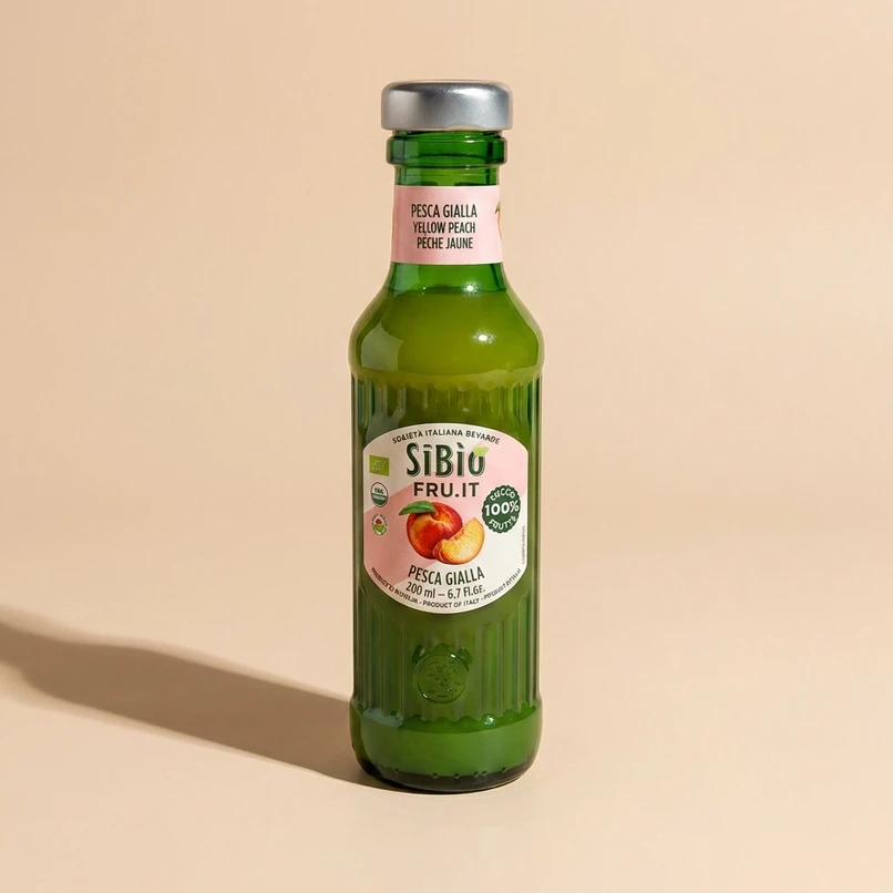 succo di pesca gialla  - succo 100% frutta biologica senza zuccheri aggiunti - Chicchiamo Forlì